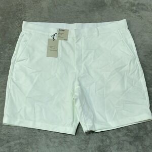 NWT Alfani Men;s 40 Tech Short White Cotton Blend